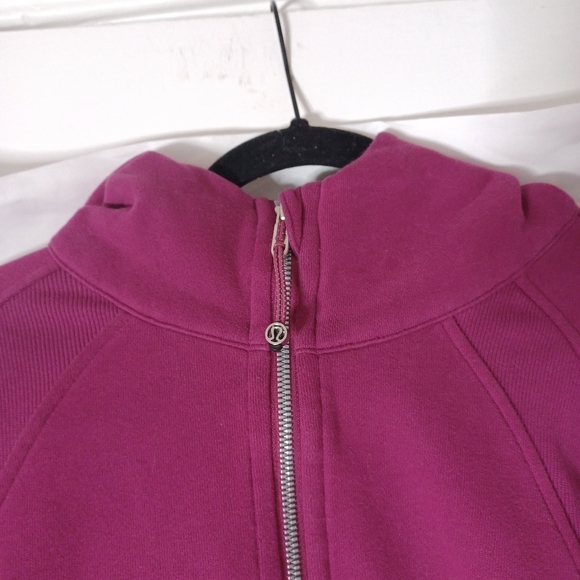 Lululemon Scuba Oversized Half Zip Hoodie Magenta Purple - Picture 6 of 7